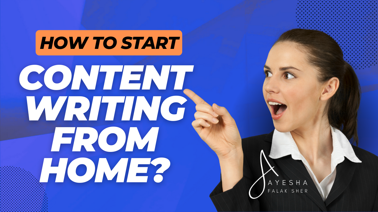 how to start content writing from home